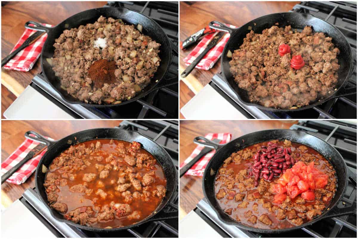 cooking steps for chili recipe
