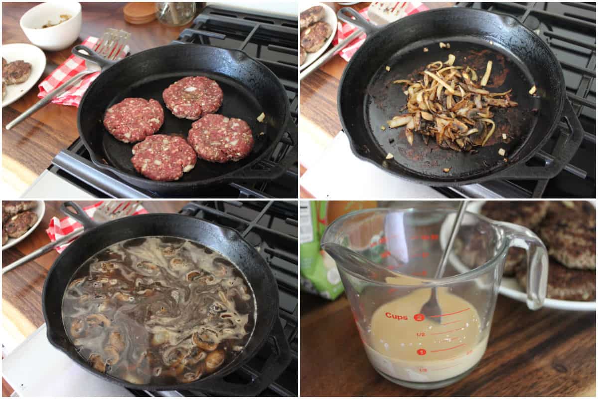process shot of easy loco moco recipe
