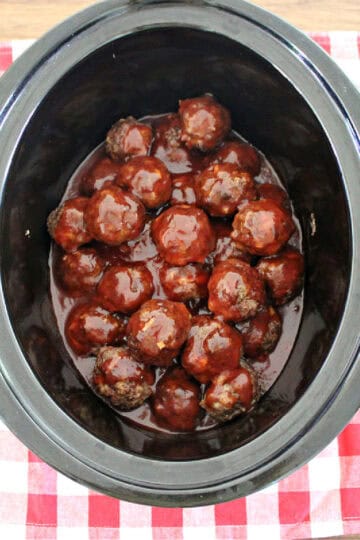 sweet and sour meatballs with grape jelly and ketchup