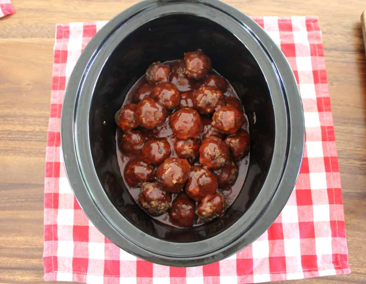 sweet and sour meatballs in crock pot