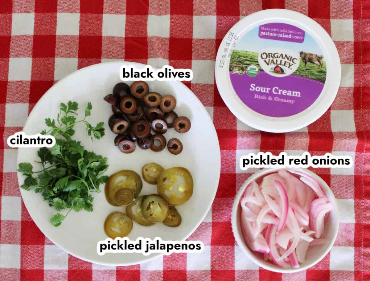 toppings for beef enchilada casserole