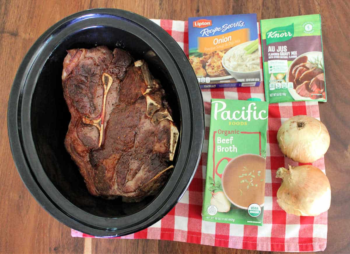 ingredients for french onion pot roast